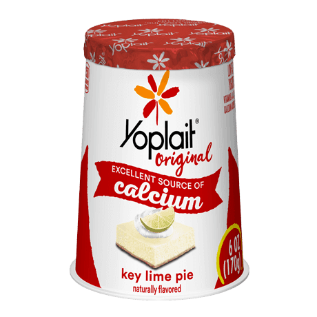 Yoplait Original Single Serve Key Lime Pie Yogurt, front of product.