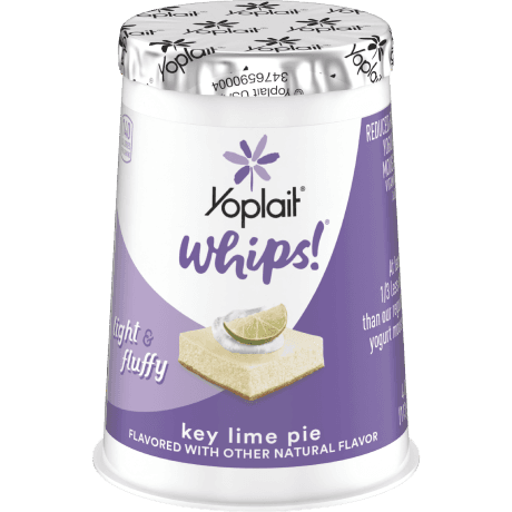 Yoplait whips key lime pie, front of package.