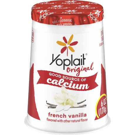 Yoplait Original Single Serve French Vanilla Yogurt, front of product.