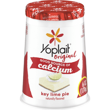 Yoplait Original Single Serve Key Lime Pie Yogurt, front of product.