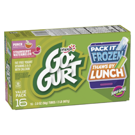Go-GURT Punch & Strawberry Watermelon, front of package