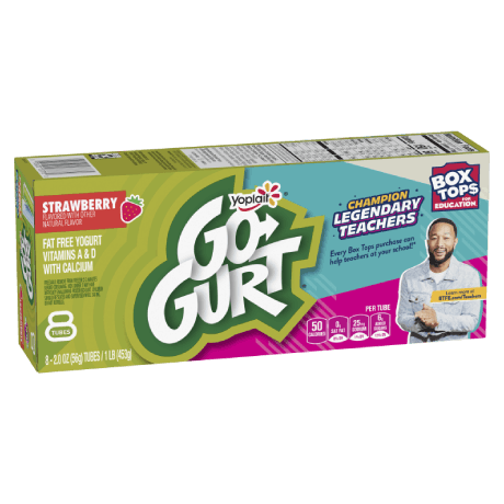 Go-GURT 8-count Strawberry Yogurt, front of the product